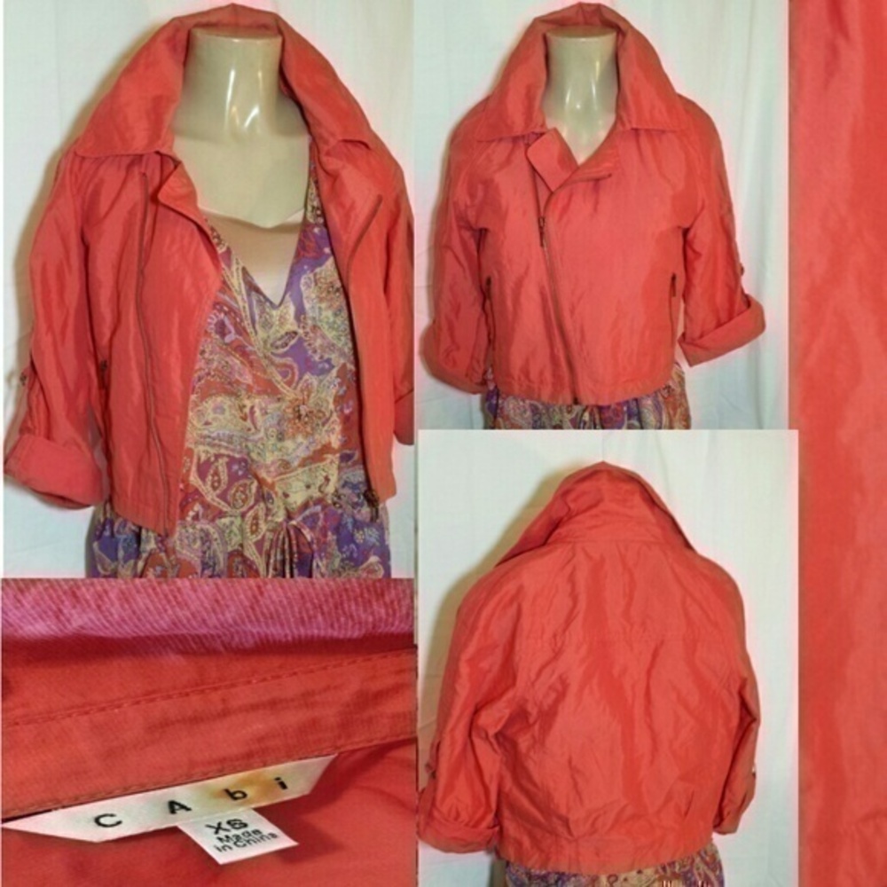 Cabi 3/4 Roll Tab Sleeve Cropped Jacket- M…